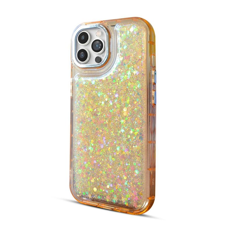 FUNDA SOUL CLEAR GLITTER SAM A05S AMARILLO