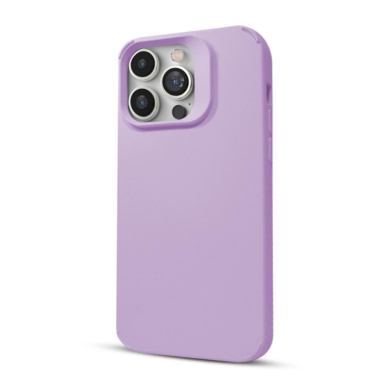 FUNDA SOUL SILICONE C/LENTE IPHONE 16 VIOLETA