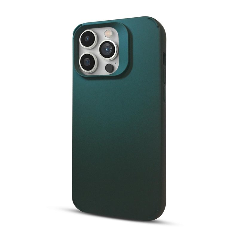 FUNDA SOUL SILICONE C/LENTE IPHONE 15 PRO VERDE