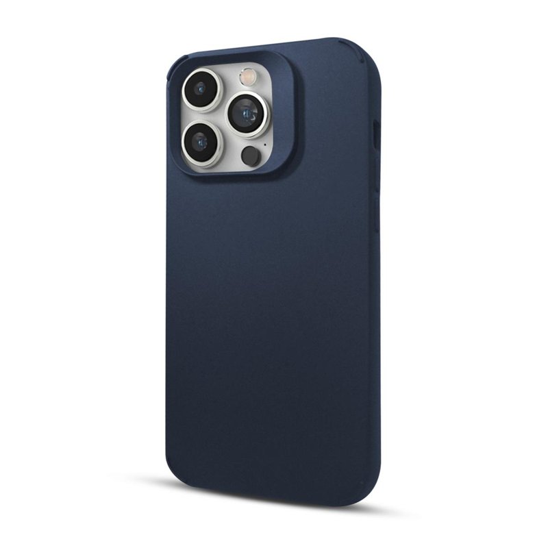FUNDA SOUL SILICONE C/LENTE IPHONE 16 AZUL