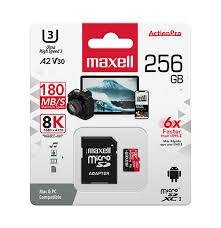MEMORIA MAXELL MICRO SDXC UHS1 U3 A2 256GB