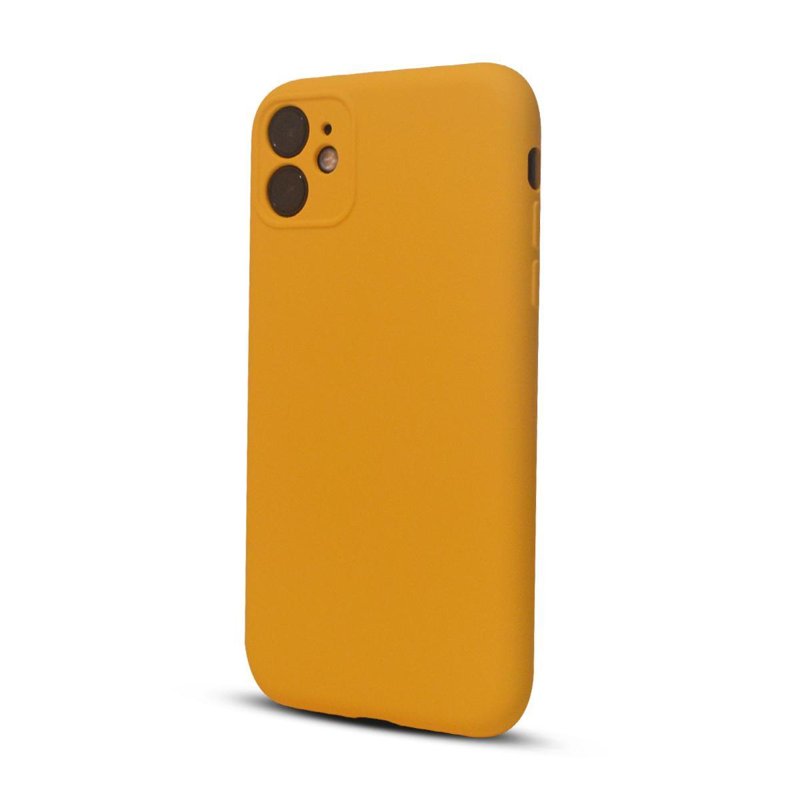 FUNDA SOUL SILICONE CASE COVER IPH 13 PRO AMARILLO