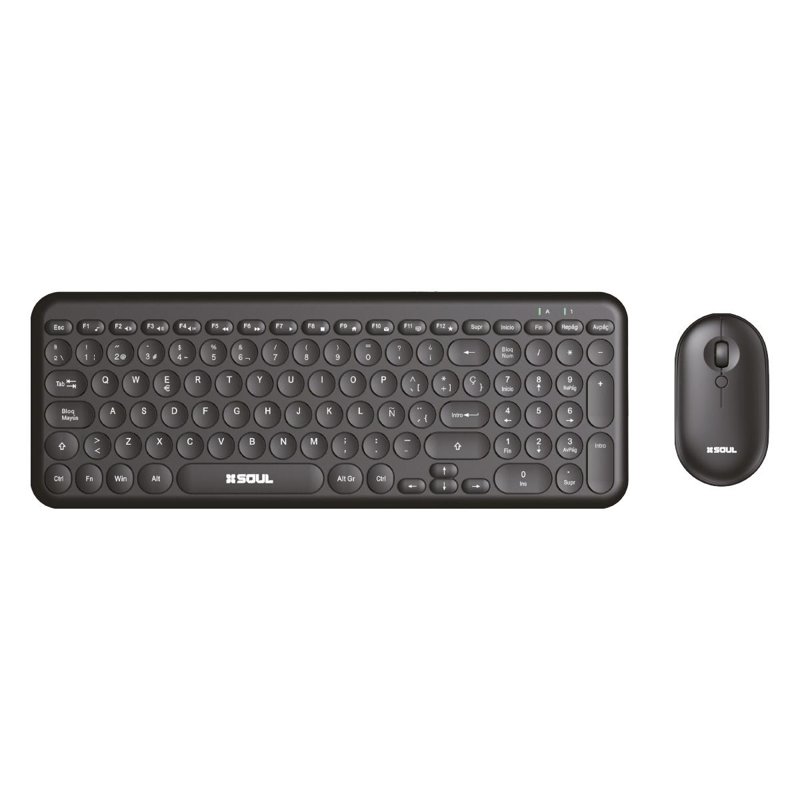 KIT TECLADO+MOUSE SOUL OFFICE INALAMBRICO OCW250 VINTAGE NE