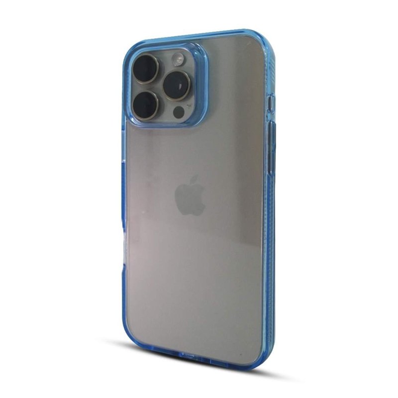 FUNDA SOUL CLEAR COLOR PREMIUM IPHONE 15 AZUL