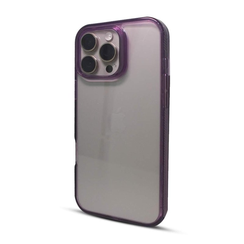 FUNDA SOUL CLEAR COLOR PREMIUM IPHONE 15 VIOLETA