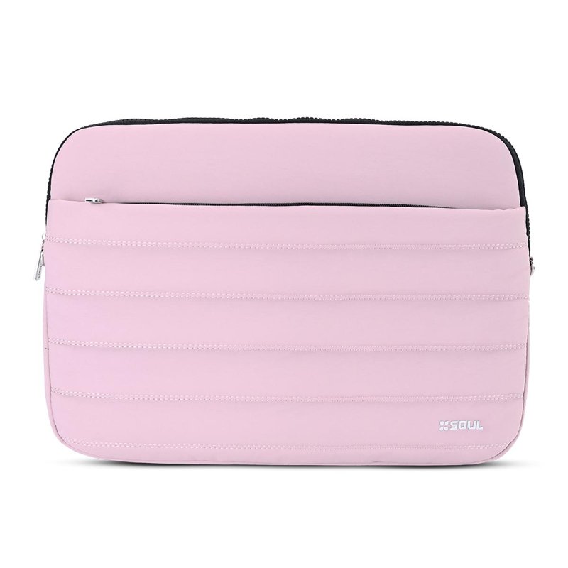 FUNDA NOTEBOOK SOUL 13" PUFFER C/CORREA ROSA