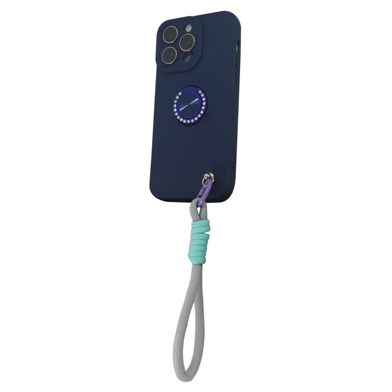 FUNDA SOUL SILICONE C/ANILLO Y CORREA SAM A26 AZUL