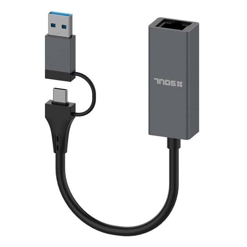 ADAPTADOR SOUL USB A ETHERNET 100MBPS