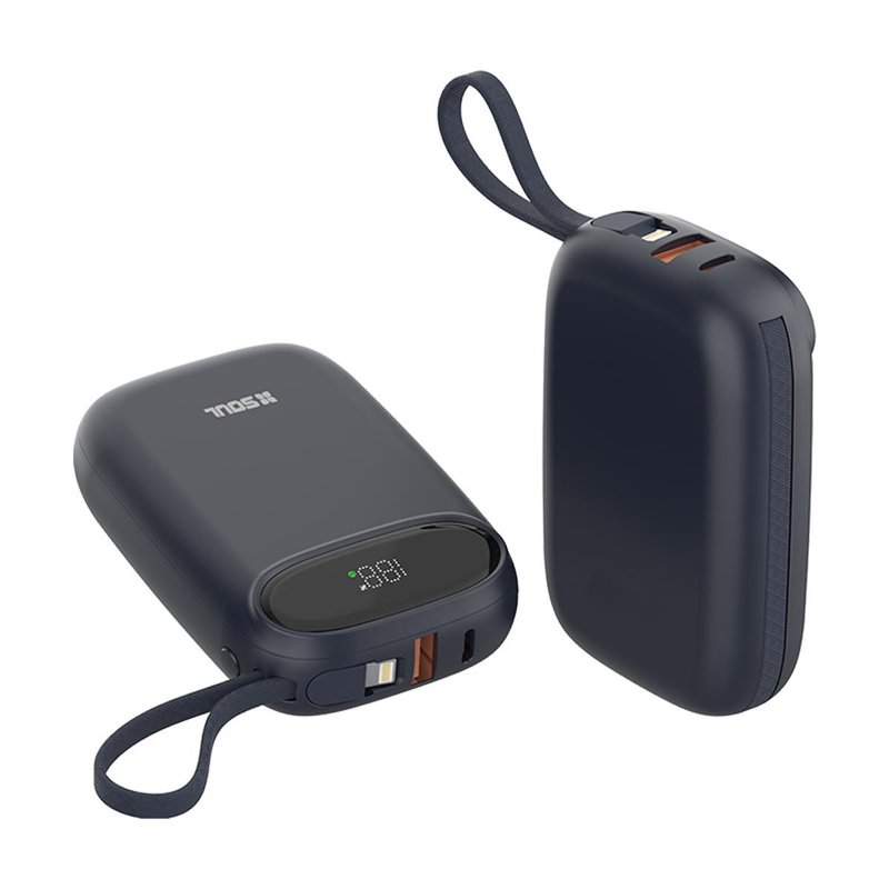 POWER BANK SOUL PRO100 C/DISPLAY 10.000MAH 22.5W QC AZUL