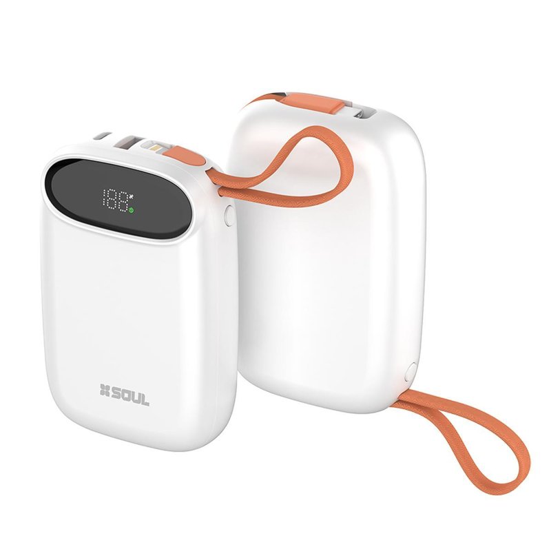 POWER BANK SOUL PRO100 C/DISPLAY 10.000MAH 22.5W QC BLANCO
