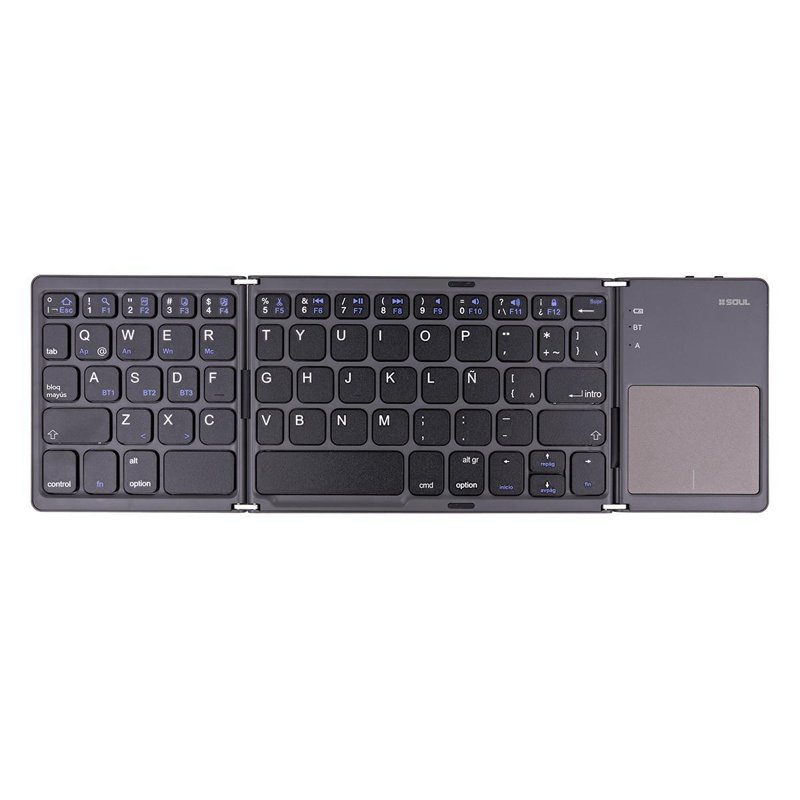 TECLADO SOUL OFFICE BT KBT04 PLEGABLE TOUCHPAD 20HS DE USO