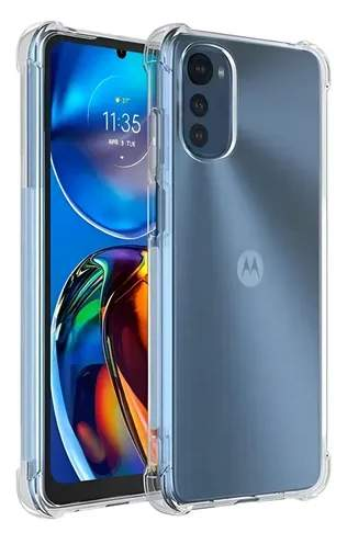 FUNDA ARMOR REFORZADA MOTO E32 AZUL