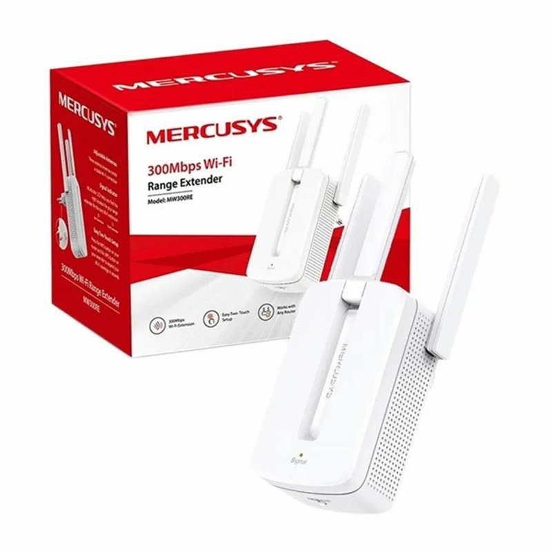 EXTENSOR MERCUSYS MW300RE 300MBPS 3 ANTENAS