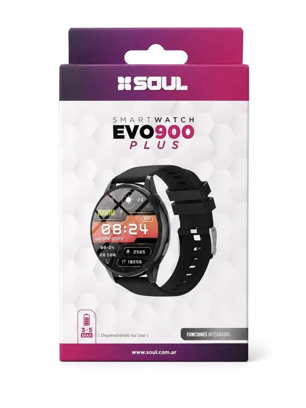 SMARTWATCH SOUL EVO 900 PLUS NEGRO