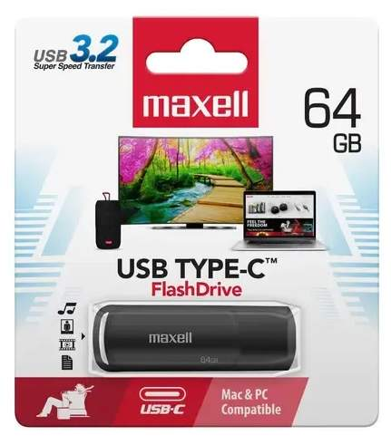 PENDRIVE MAXELL TYPE-C 64GB 3.2