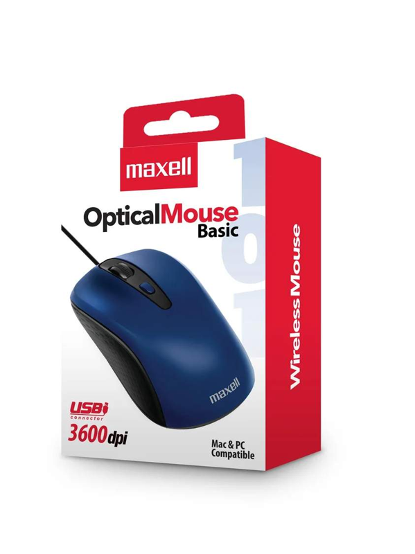 MOUSE MAXELL OPTICO MOWR-101 USB NAVY AZUL